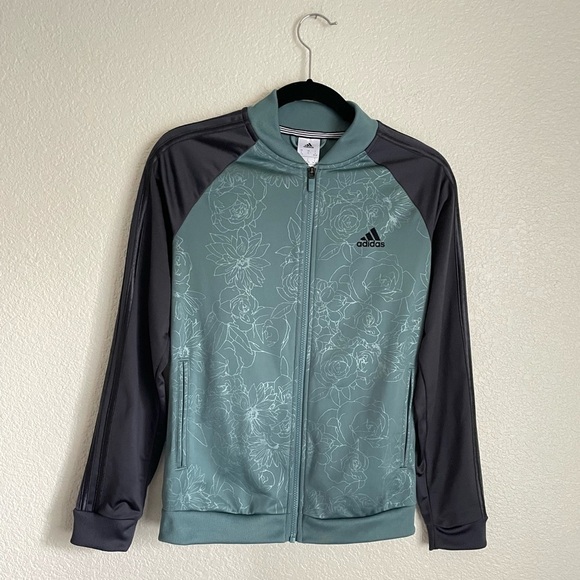 Adidas Women’s Firebird Floral Embossed Track Jacket S - Picture 2 of 11
